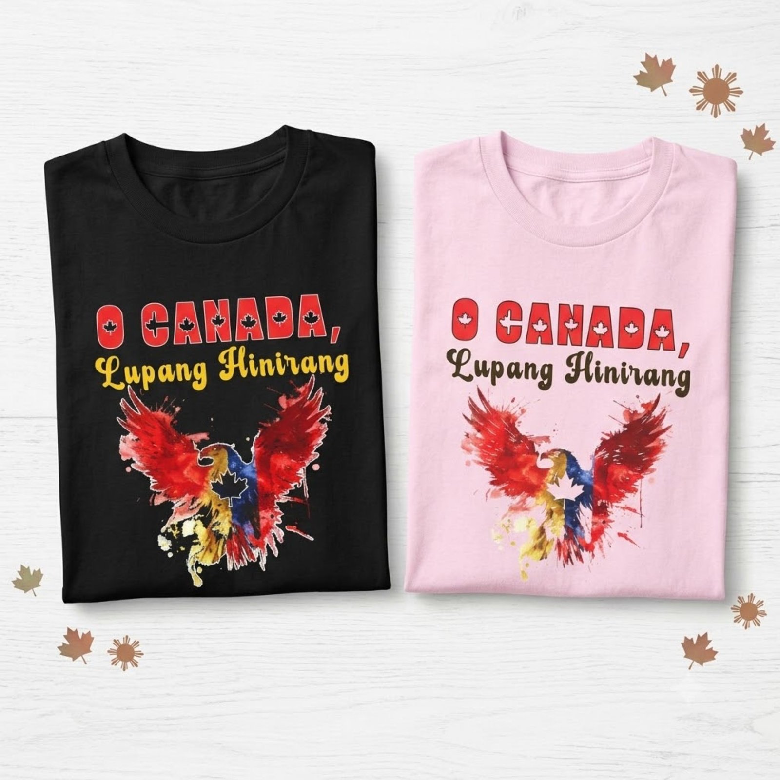 o canada, lupang hinirang — filipino canadian pride t shirt | dual anthem design o canada, lupang hinirang — filipino canadian pride t shirt | dual anthem design