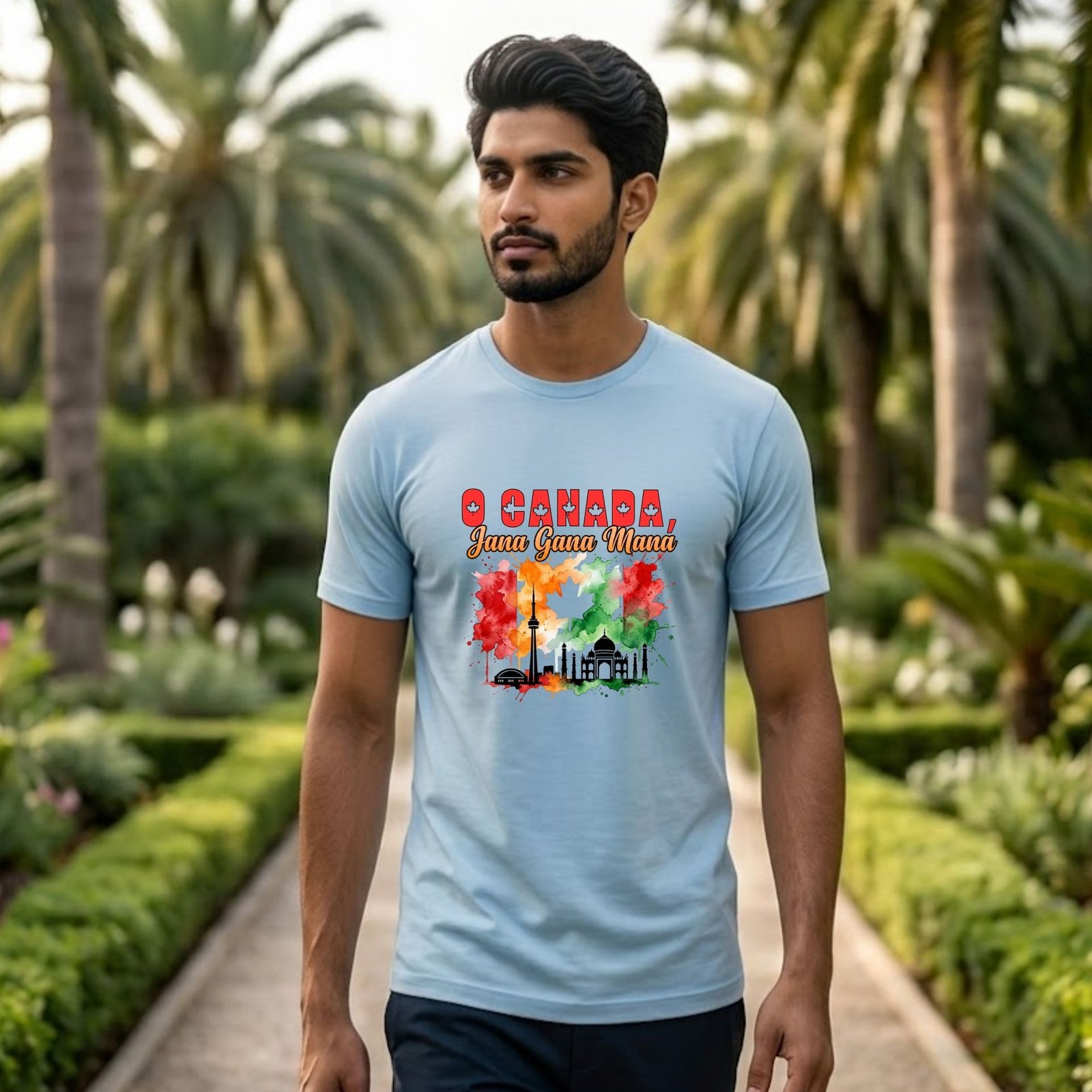 o canada, jana gana mana — indian canadian pride t shirt | dual anthem design o canada, jana gana mana — indian canadian pride t shirt | dual anthem design