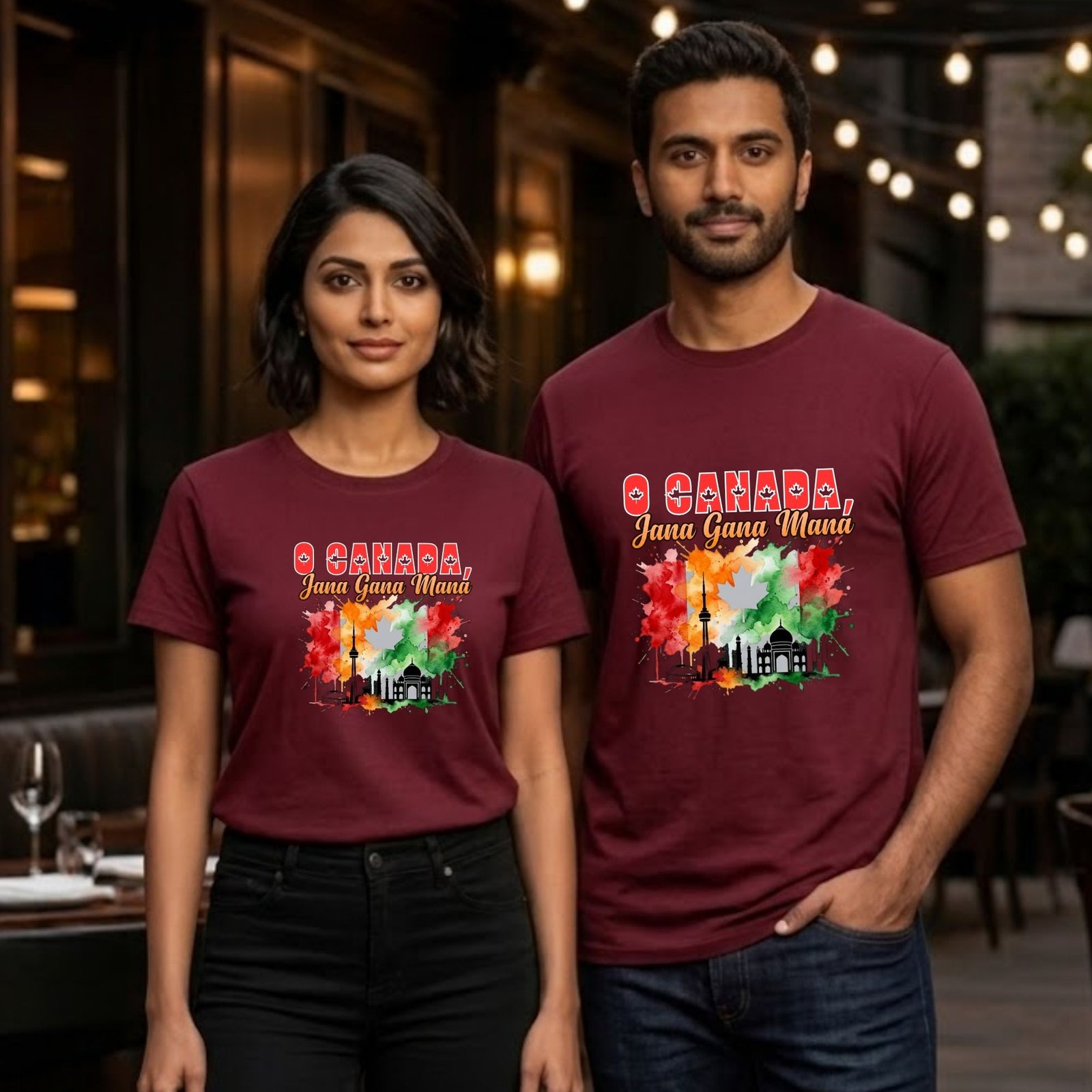 o canada, jana gana mana — indian canadian pride t shirt | dual anthem design o canada, jana gana mana — indian canadian pride t shirt | dual anthem design