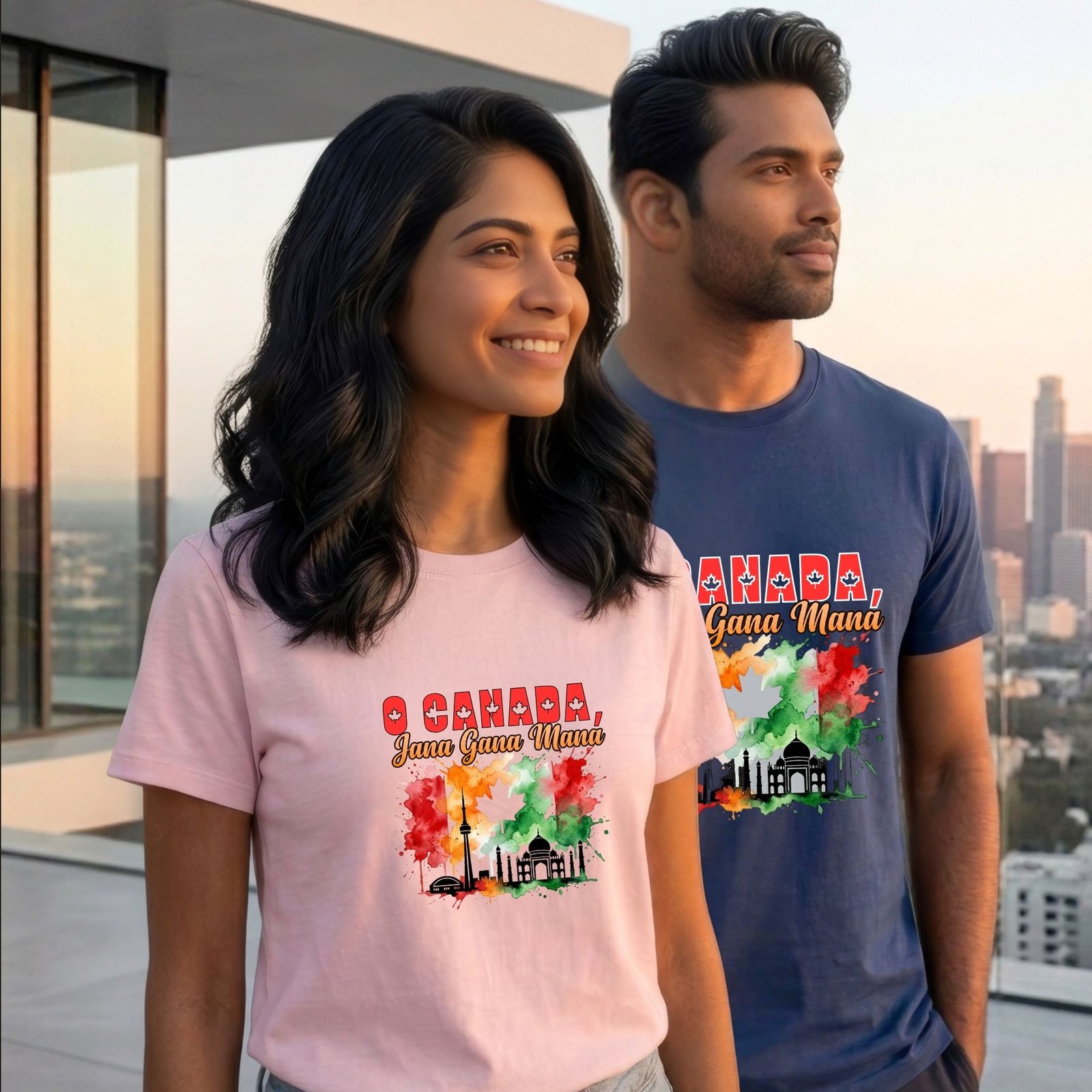 o canada, jana gana mana — indian canadian pride t shirt | dual anthem design o canada, jana gana mana — indian canadian pride t shirt | dual anthem design