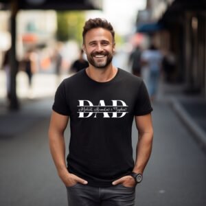 dad with kids names sweatshirt — personalized father's day gift