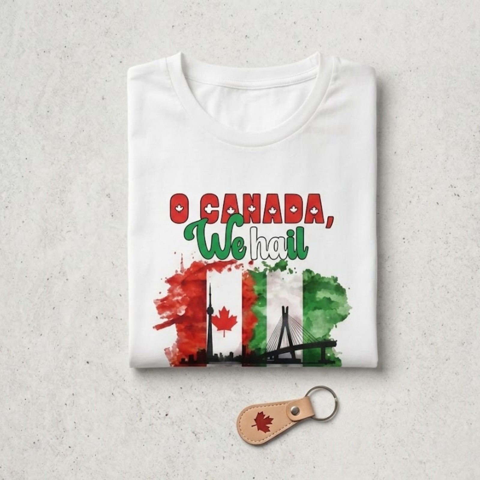 o canada we hail t shirt — nigerian canadian flag paint splatter tee (o canada) o canada we hail t shirt — nigerian canadian flag paint splatter tee (o canada)