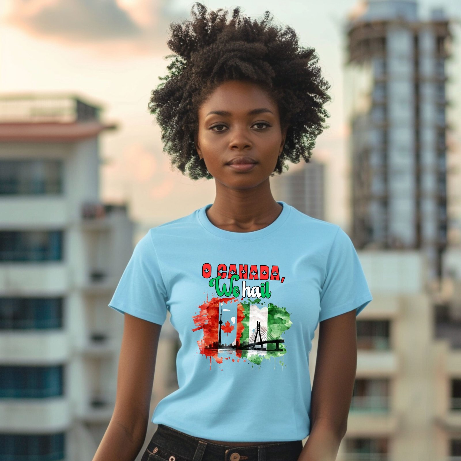 o canada we hail t shirt — nigerian canadian flag paint splatter tee (o canada) o canada we hail t shirt — nigerian canadian flag paint splatter tee (o canada)