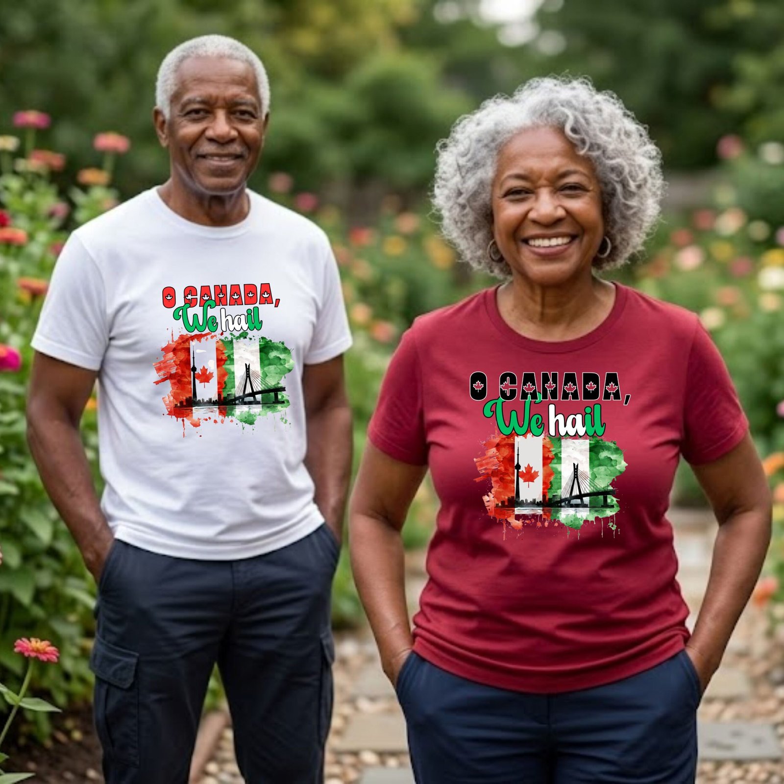 o canada we hail t shirt — nigerian canadian flag paint splatter tee (o canada) o canada we hail t shirt — nigerian canadian flag paint splatter tee (o canada)